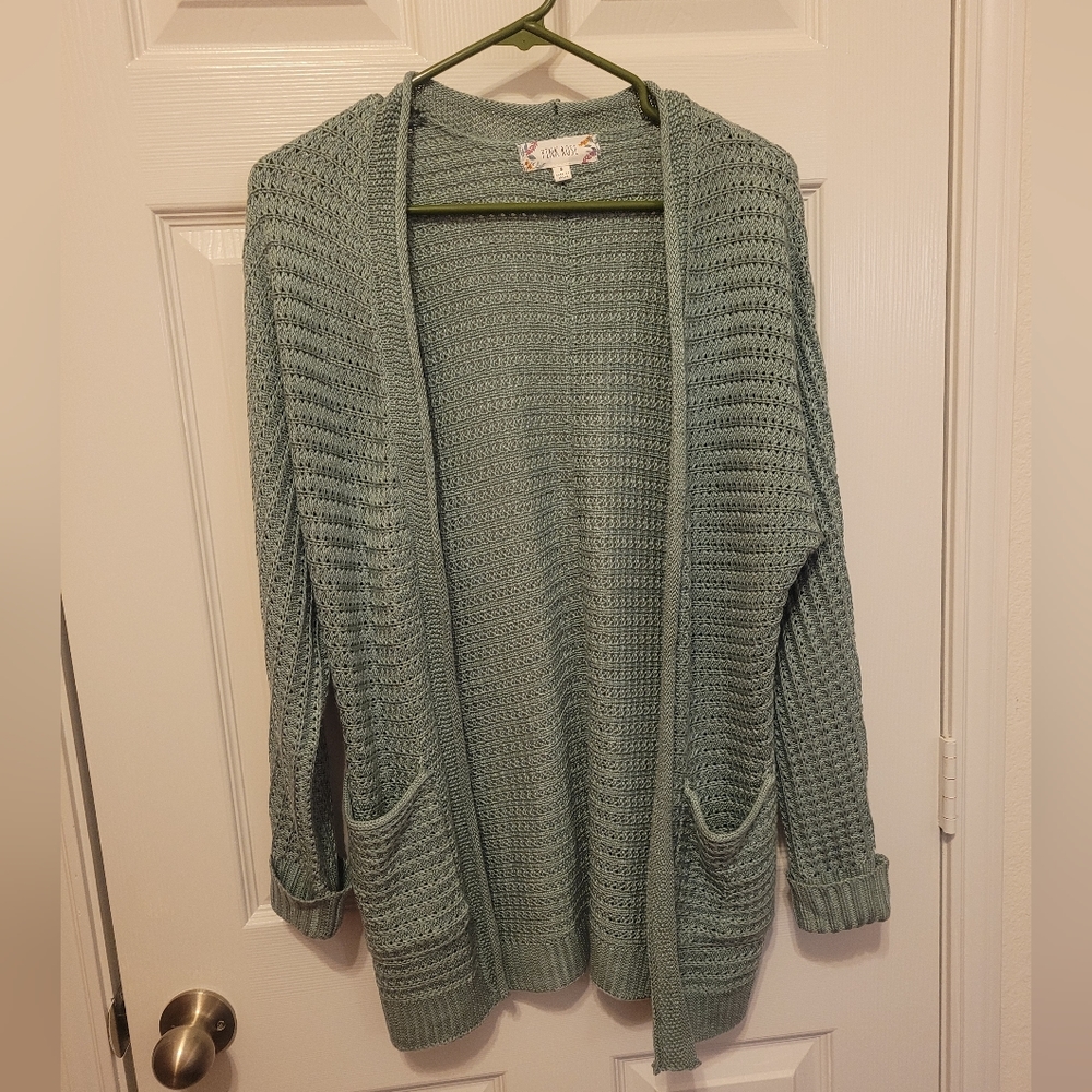 💥Bundle 3 for $25💥 Teal Cardigan by Pink Rose
